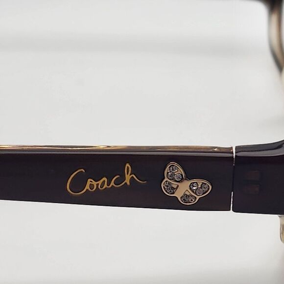 NWOT Coach Pilar Brown Prescription Glasses Frames & Case - Picture 7 of 10